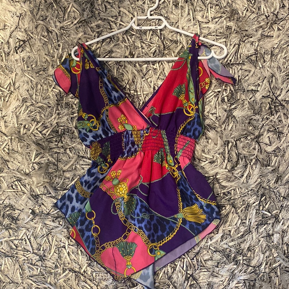 V-neck blouse